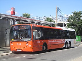 Busslinje 560 til Rastila terminal.