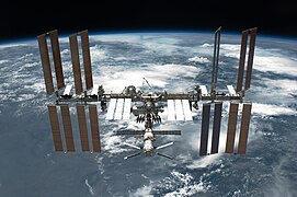 STS-134 International Space Station after undocking