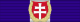 Member de I Class de l'Orden de la Doppia Cros Bianca (Slovacchia) - nastrin per uniform ordinaria