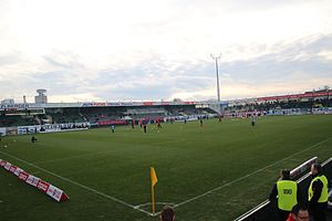 Bundesliga match between SV Ried and FC Red Bull Salzburg on February 13, 2016