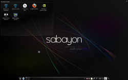 Sabayon Linux 5.0, versión KDE.