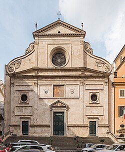 Sant'Agostino (Rome);  facade