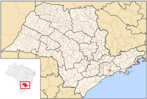 Poziția localității Ribeirão Pires