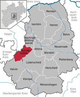 Kaart van Schalksmühle