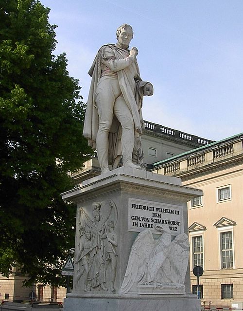 Statue of Scharnhorst on the Unter den Linden, Berlin