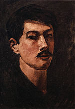 Self-portrait dengan Fujishima Takeji (Ishibashi Museum of Art).jpg