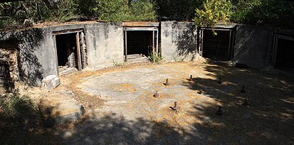 Shelly Battery gun emplacement in 2009. Shelly battery gun emplacement.jpg