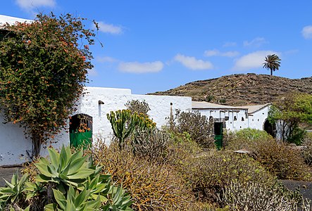 Part of the side wing of the Museo Agrícola el Patio Tiagua Lanzarote