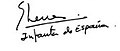 Signature of Infanta Elena, Duchess of Lugo.jpg