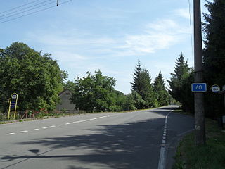 Silnice I/60 v obci Bergov