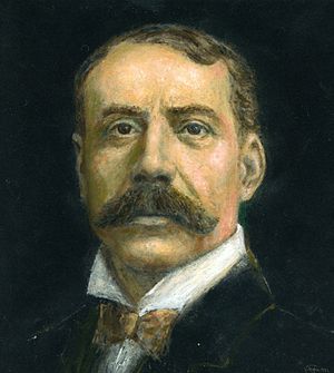 English: Painting of Sir Edward Elgar, O.M.