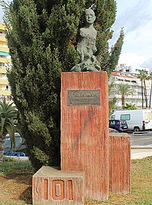 Skulptur an der Strandpromenade von Torre del Mar