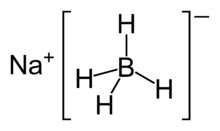 Model gambar rangka natrium borohidrida