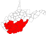 County distribution map.