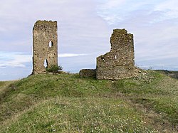 Überreste der Burg.