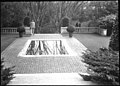 Square pond in center of a brick patio on a hill (5140475998).jpg