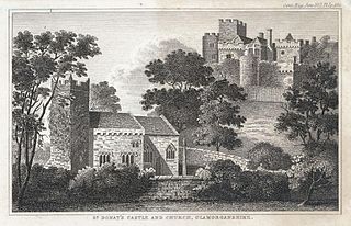 St. Donat's castle and church, Glamorganshire