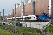 New train at Stadler Bussnang factory Stadler Rail AG Stammwerk in Bussnang TG.jpg