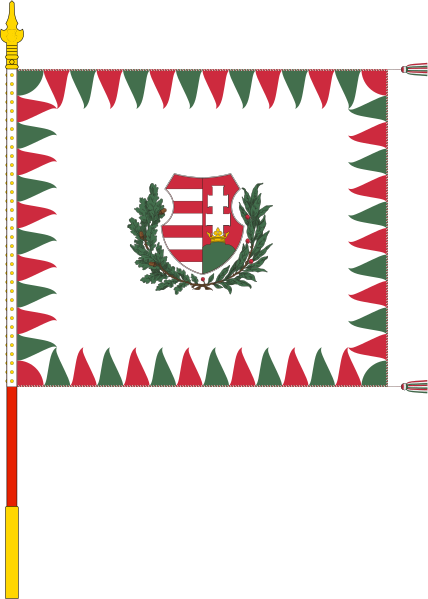 File:Standard for armoured regiments of the Hungarian Defence Forces (1949, with staff).svg