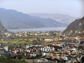 Panorama grada (u daljini se vidi Lucernsko jezero)