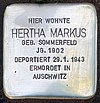 Stolperstein Bruchsaler Str 12 (Wilmd) Hertha Markus.jpg