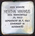 Hertha Markus, Bruchsaler Straße 12, Berlin-Wilmersdorf, Deutschland