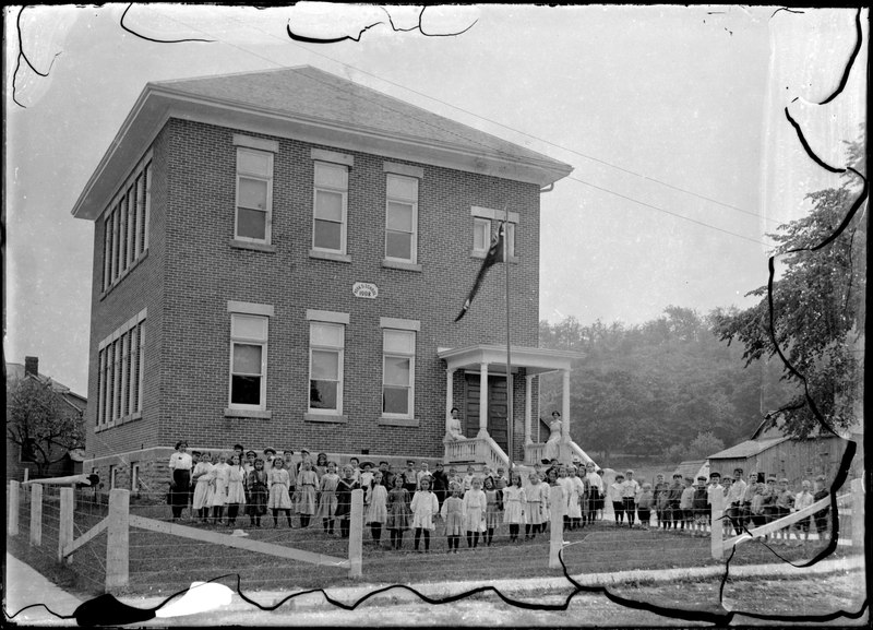 File:Students standing outside of York Street School, Picton (I0013114).tif