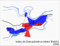 Výsledky voleb do zastupitelstva města Třebíče v Borovině
