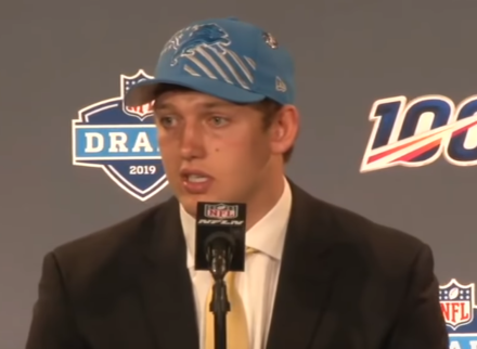 T. J. Hockenson was selected 8th overall by the Detroit Lions.