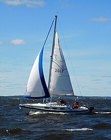 A Tanzer 22 Quarter Ton class racer Tanzer 22 sailboat Catherine 2461.jpg