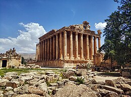 "Roman Baroque" Temple of Bacchus at Baalbek, Lebanon Temple of Bacchus, Baalbek, Lebanon (49890013476).jpg