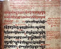 Text of colophon from Sanskrit Manuscript on medicine Wellcome L0015319.jpg