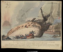 Serieuse The Glorious Victory Obtaind over the French Fleet off the Nile the 1st of August 1798 by the Gallant Admiral Lord Nelson, of the Nile (caricature) RMG PW3863.tiff