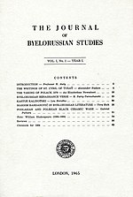 Thumbnail for The Journal of Belarusian Studies