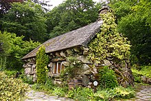 The Ugly House (Welsh: Ty Hyll
) near Betws-Y-Coed, a famous example of a ty unnos. The Ugly House near Betws-Y-Coed - geograph.org.uk - 2111697.jpg