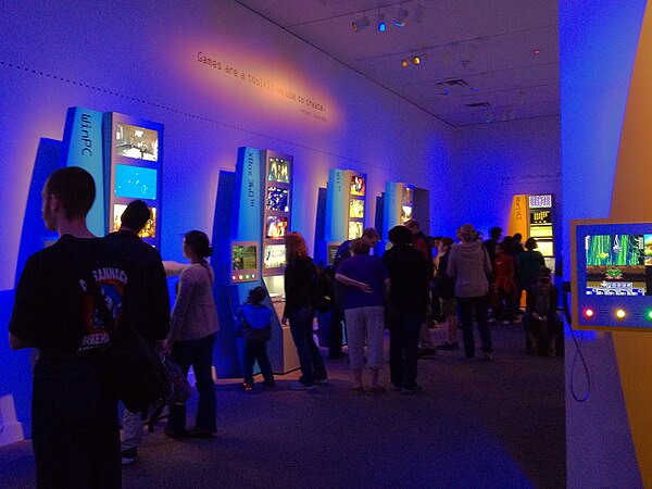 Visitors at the exhibit during its opening weekend at the Smithsonian American Art Museum