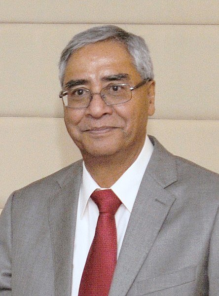 File:The former Prime Minister of Nepal, Mr. Sher Bahadur Deuba meeting the Union Minister for Commerce & Industry and Textiles, Shri Anand Sharma, in New Delhi on June 13, 2013 (cropped).jpg