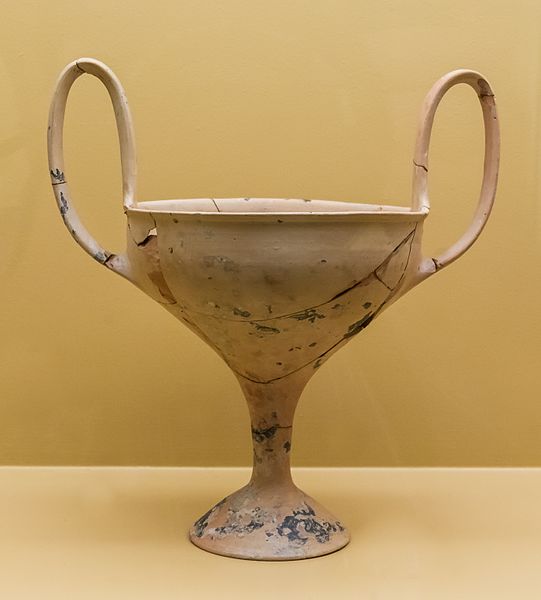 File:Tinned stemmed kylix 1400 BCE Agora Museum Athens.jpg