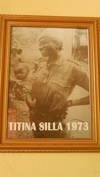 Photography of Titina Silla in the Museu Militar da Luta de Libertacao Nacional, the national museum of independence war, located inside the Fortaleza de Sao Jose de Amura fortress in Bissau Titina Sila no Museu Militar da Luta de Libertacao Nacional.jpg