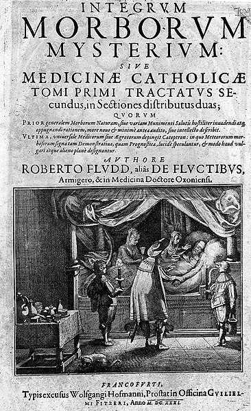 File:Title page"Integrum morborum mysterium", Fludd, 1631. Wellcome L0005326.jpg