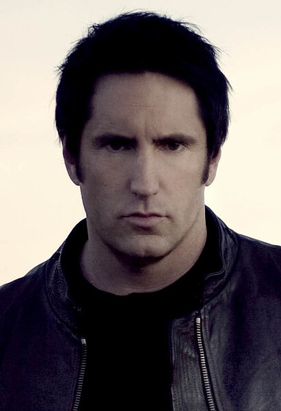 The CD maxi-single featured various remixes by Trent Reznor (pictured in 2008), who appeared in the song's music video.