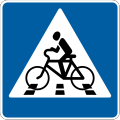 Traversée de cyclistes