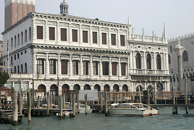 Sansovino's Zecca, with the Biblioteca Marciana and Doge's Palace beyond