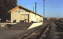 The former Victorville station in 1979 Victorville station, May 1979.jpg