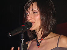 Videlina performing at Sofia Live Club, 2009