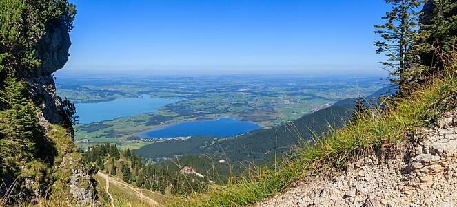 View from Tegelberg Schwangau Bavaria