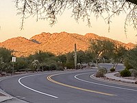 View from the Gold Canyon, showing the eastern side of Silly Mountain, Arizona.