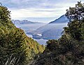 A view from hiking path Via dei Monti Lariani