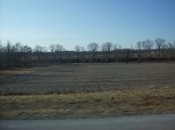 Along the Wabash River in eastern Dallas Township