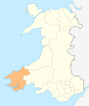 Wales Pembrokeshire locator map.svg